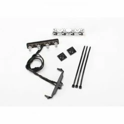 Traxxas LED Lightbar Roof (chrome)/ Light Harness (4 Clear 2 Red)/ Wire Tie Mount (2)/ Wire Tie (3) (requires Power Supply 7286)