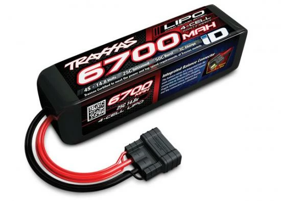 Traxxas 6700mAh 14.8V 4S 25C LiPo ID Battery (178 X 44 X 50mm)