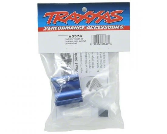 Traxxas Heat Sink Velineon 380 Brushless Motor Aluminum (blue-anodized) - Image 2