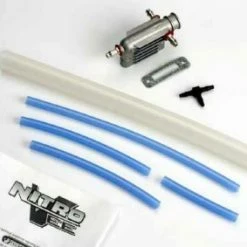 Traxxas Exhaust Header Upgrade (includes 3294 Plus Silicone Exhaust Tube Water Tubing And T Connector) ** CLEARANCE **