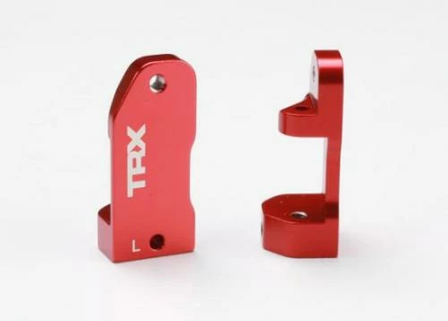 Traxxas Caster Blocks 30-degree Red-anodized 6061-T6 Aluminum (left Right)