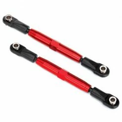 Traxxas Camber Links Rear (TUBES Red-anodized 7075-T6 Aluminum Stronger Than Titanium) (73mm) (2)/ Rod Ends Rear (4)/ Rod Ends Front (4)/ Aluminum Wrench (1)