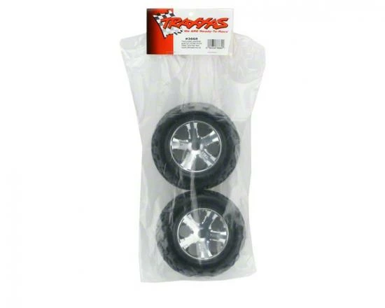 Traxxas Talon Tires All-Star Chrome Wheels Foam Inserts (assembled And Glued) (electric Rear) (2) - Image 2