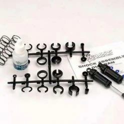 Traxxas Ultra Shocks (black) (long) (complete W/ Spring Pre-load Spacers Springs) (front) (2)