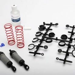 Traxxas Ultra Shocks (grey) (long) (complete W/ Spring Pre-load Spacers Springs) (2)