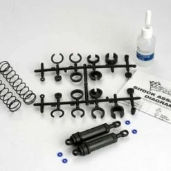 Traxxas Ultra Shocks (black) (xx-long) (complete W/ Spring Pre-load Spacers Springs) (rear) (2)