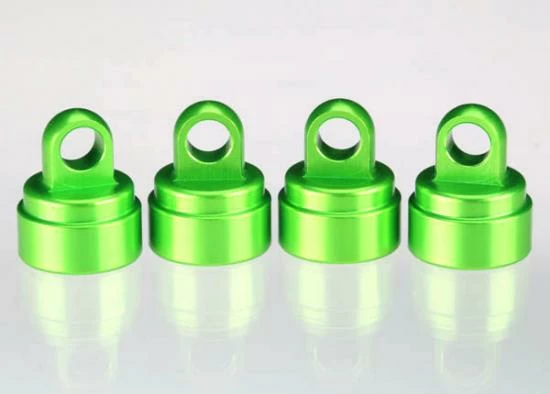 Traxxas Green-anodized Aluminum Shock Caps (4) (fits All Ultra Shocks)