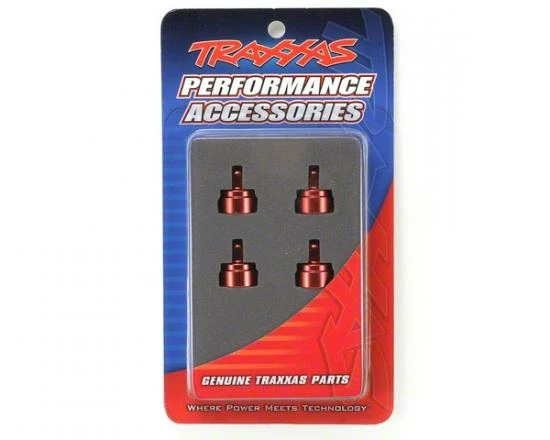 Traxxas Red-anodized Aluminum Shock Caps Aluminum (4) (fits All Ultra Shocks)