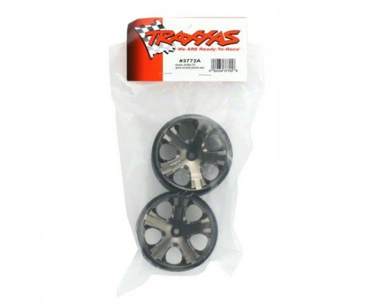 Traxxas All-Star 2.8 Wheels (black Chrome) (electric Rear) - Image 2