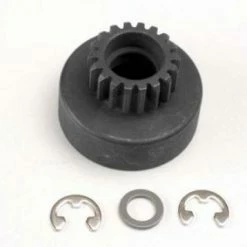Traxxas Clutch Bell (18-tooth)/ 5x8x0.5mm Fiber Washer (2)/ 5mm E-clip (requires 4609 - Ball Bearings 5x10x4mm (2))