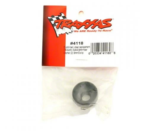 Traxxas Clutch Bell (18-tooth)/ 5x8x0.5mm Fiber Washer (2)/ 5mm E-clip (requires 4609 - Ball Bearings 5x10x4mm (2)) - Image 2