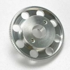 Traxxas 40mm Aluminum Flywheel (larger Knurled For Use With Starter Boxes) (TRX 2.5 And TRX 2.5R) (silver-anodized)