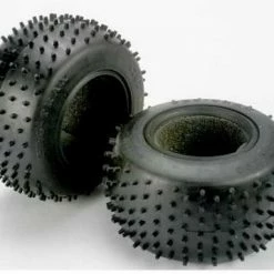 Traxxas Tires Pro-Trax Spiked 2.2 (soft-compound)(rear) (2)/ Foam Inserts (2)