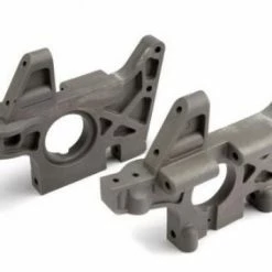Traxxas Bulkheads (L R) (front) (grey)