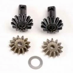 Traxxas Diff Gear Set: 13-T Output Gear Shafts (2)/ 13-T Spider Gears (2)/ Spider Shaft (1)/ 6x10x0.5mm PTFE-coated Washer (1)