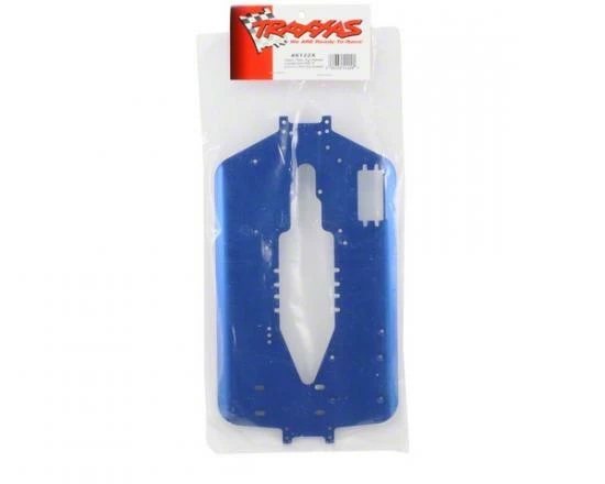 Traxxas Chassis T-Maxx Long Wheelbase (extended 30mm) (6061-T6 Aluminum 4.0mm) (blue Anodized) - Image 2