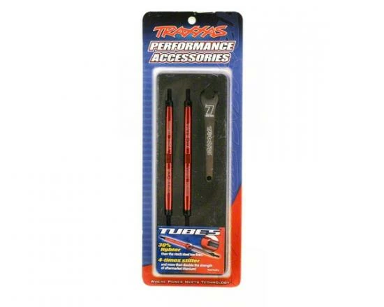 Traxxas 7075-T6 Red-Anodized Aluminum TUBES Toe Links - Image 2