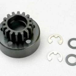 Traxxas Clutch Bell (16-tooth)/5x8x0.5mm Fiber Washer (2)/ 5mm E-clip (requires 5x11x4mm Ball Bearings Part 4611) (1.0 Metric Pitch)