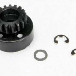 Traxxas Clutch Bell (17-tooth)/5x8x0.5mm Fiber Washer (2)/ 5mm E-clip (requires 5x11x4mm Ball Bearings Part 4611) (1.0 Metric Pitch)