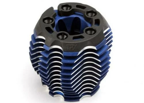 Traxxas Cooling Head PowerTune (machined Aluminum Blue-anodized) (TRX 3.3) Head Protector (1) 3x6mm CCS (5)