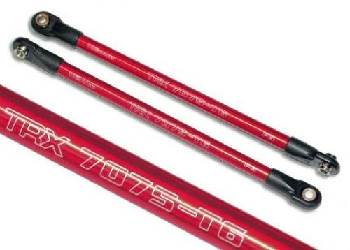 Traxxas Push Rod (aluminum) (assembled With Rod Ends) (2) (red) (use With 5359 Progressive 3 Rockers)