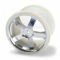 Traxxas Hurricane 3.8 Wheels (chrome) (2) (also Fits Maxx Series)