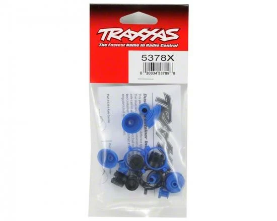 Traxxas Pivot Ball Caps (4)/ Dust Boots Rubber (4)/ Dust Plugs Rubber (4)/ Dust Boot Retainers Black (4) Blue (4) - Image 2