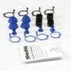 Traxxas Pivot Ball Caps (4)/ Dust Boots Rubber (4)/ Dust Plugs Rubber (4)/ Dust Boot Retainers Black (4) Blue (4)