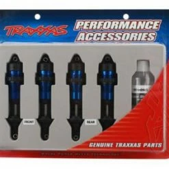 Traxxas Blue-anodized Aluminum GTR Shocks (fully Assembled W/o Springs) (4)