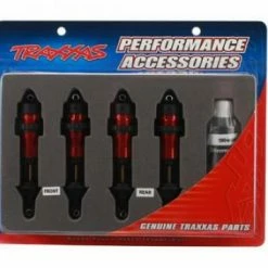 Traxxas Red-anodized Aluminum GTR Shocks (fully Assembled W/o Springs) (4)