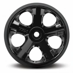Traxxas All Star Black Chrome Wheels - 2.8 Inch Diameter - Bearing Fit ** CLEARANCE **