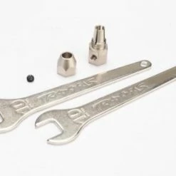 Traxxas Motor Coupler Collet Style/ GS 4x3 SS (with Threadlock) (1)/ Wrench 10mm (2)