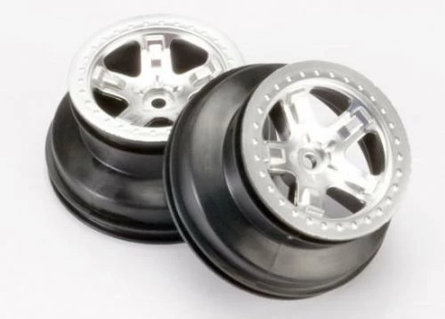Traxxas Short Course Chrome SCT Wheels - Chrome Beadlock - 12mm Hex (2)