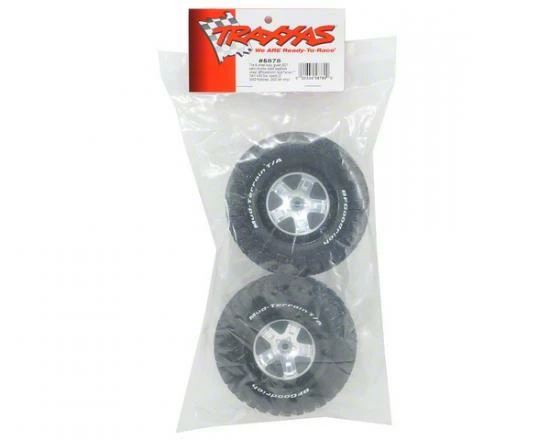 Traxxas BF Goodrich Short Course Tyres On SCT Chrome/Black Wheels - 12mm Hex (2) - Image 2