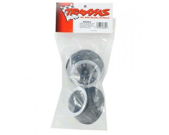 Traxxas Wheels SCT Split-Spoke Black Satin Chrome Beadlock Style Dual Profile (2.2 Outer 3.0 Inner) (4WD F/r 2WD Rear) (2) - Image 2