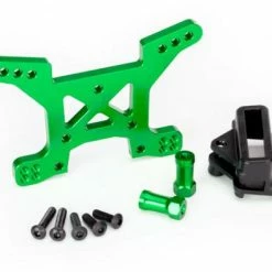 Traxxas Shock Tower Front 7075-T6 Aluminum (green-anodized) (1)/ Body Mount Bracket (1)