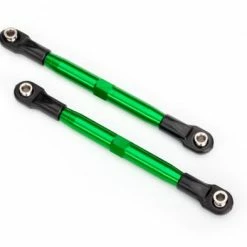 Traxxas Toe Links (TUBES Green-anodized 7075-T6 Aluminum Stronger Than Titanium) (87mm) (2)/ Rod Ends Rear (4)/ Rod Ends Front (4)/ Aluminum Wrench (1)