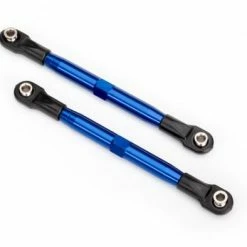 Traxxas Toe Links (TUBES Blue-anodized 7075-T6 Aluminum Stronger Than Titanium) (87mm) (2)/ Rod Ends Rear (4)/ Rod Ends Front (4)/ Aluminum Wrench (1)