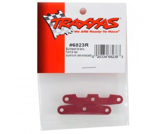 Traxxas Bulkhead Tie Bars Front Rear Aluminum (red-anodized) - Image 2