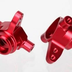 Traxxas 6061-T6 Aluminum Steering Blocks (red-anodized)
