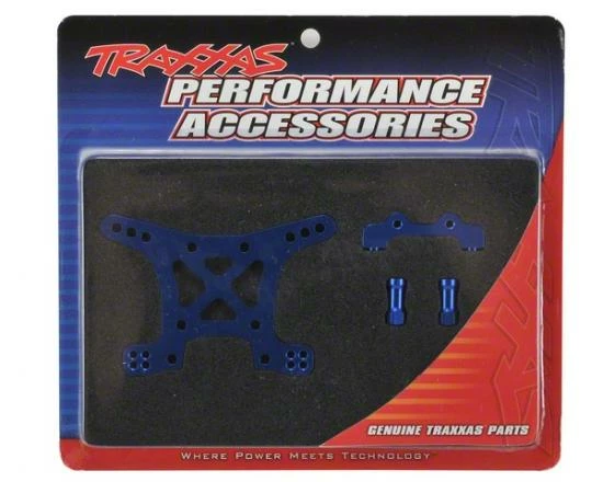 Traxxas 7075-T6 Aluminum Front Shock Tower (blue-anodized) - Image 2