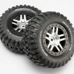 Traxxas BF Goodrich Short Course Tyres On SS Chrome/Black Wheels