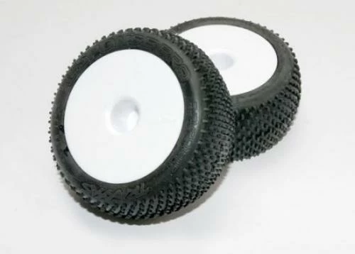 Traxxas Tires Wheels Assembled Glued (white Dished 2.2 Wheels Response Pro 2.2 Tires Foam Inserts) (2)