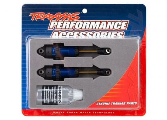 Traxxas Shocks GTR Long Blue-anodized PTFE-coated Bodies With TiN Shafts (fully Assembled Without Springs) (2)