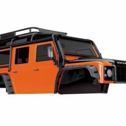 Traxxas Land Rover Defender Adventure Orange Pre Painted Bodyshell With ExoCage (325mm Wheelbase)