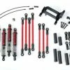 Traxxas Long Arm Lift Kit TRX-4 Complete (includes Red Powder Coated Links Red-anodized Shocks)