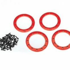 Traxxas Beadlock Rings Red (2.2) (aluminum) (4)/ 2x10 CS (48)