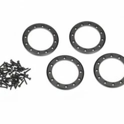 Traxxas Beadlock Rings Black (2.2) (aluminum) (4)/ 2x10 CS (48)