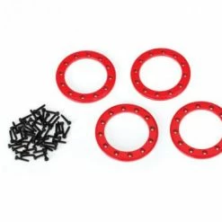 Traxxas Beadlock Rings Red (1.9) (aluminum) (4)/ 2x10 CS (48)
