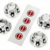Traxxas Center Caps Wheel (chrome) (4)/ Decal Sheet